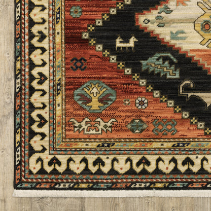 Oriental Weavers Lilihan  Charcoal Multi Southwestern