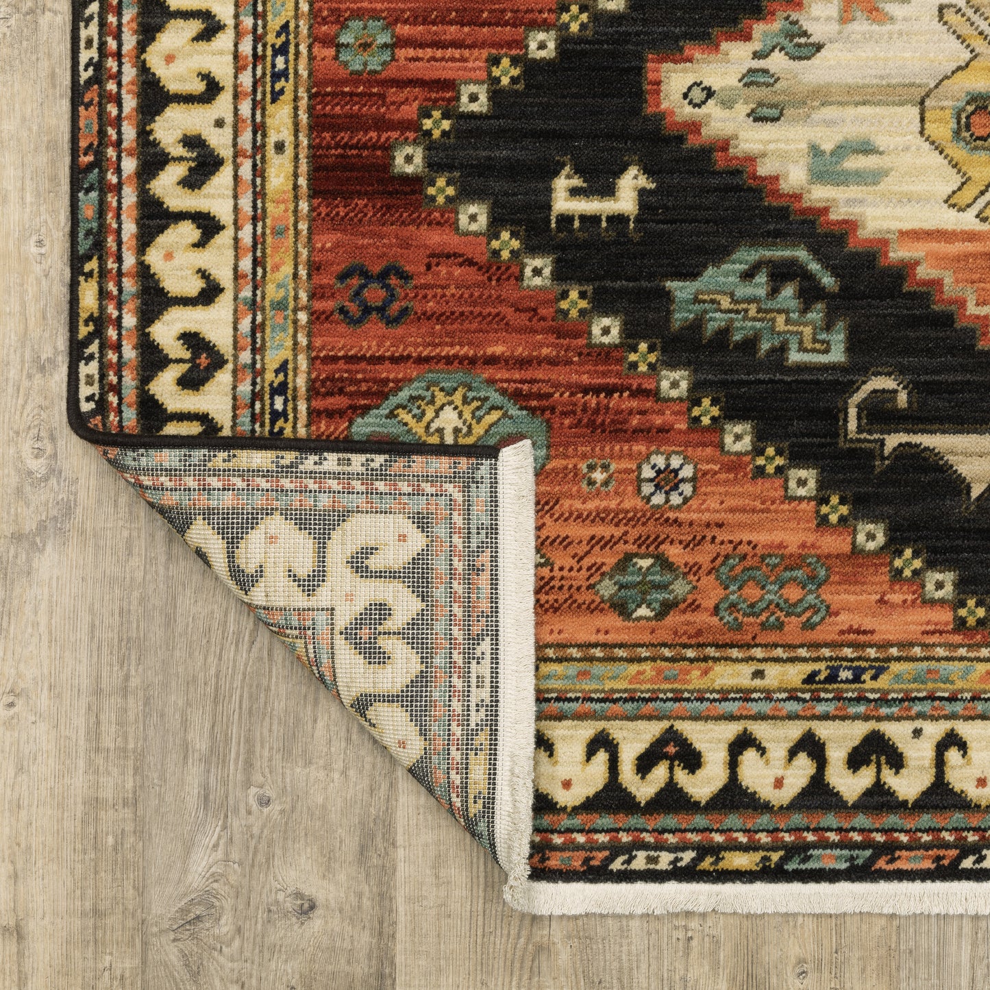Oriental Weavers Lilihan  Charcoal Multi Southwestern