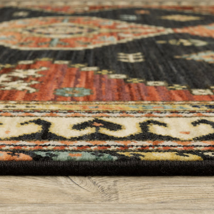 Oriental Weavers Lilihan  Charcoal Multi Southwestern