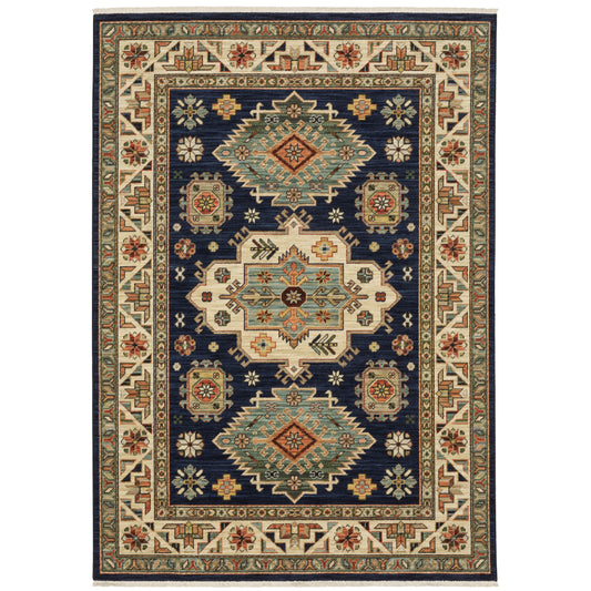 Oriental Weavers Lilihan  Navy Multi Southwestern