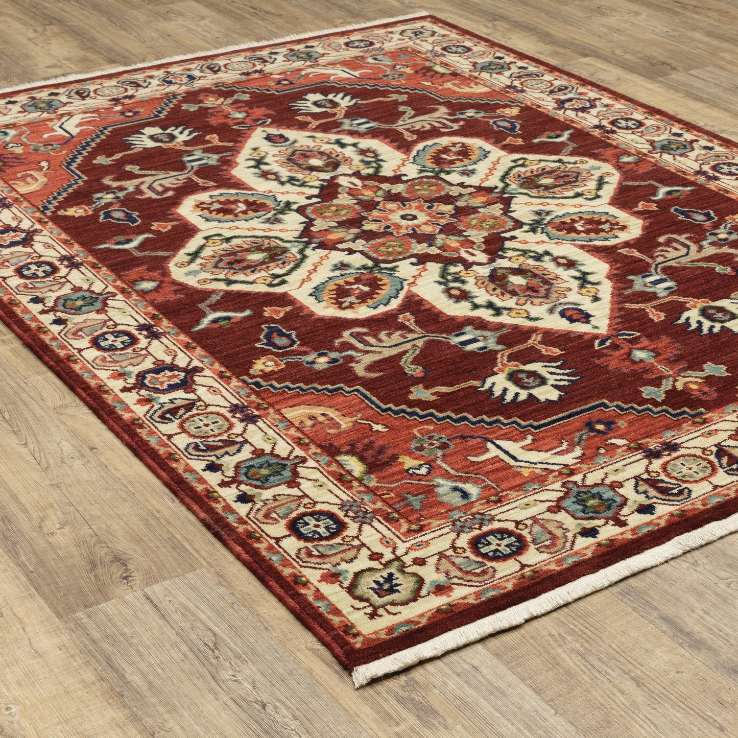 Oriental Weavers Lilihan  Red Ivory Traditional