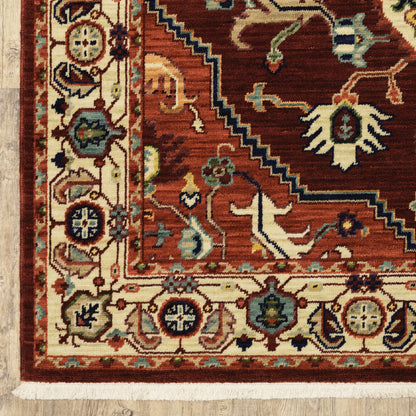 Oriental Weavers Lilihan  Red Ivory Traditional