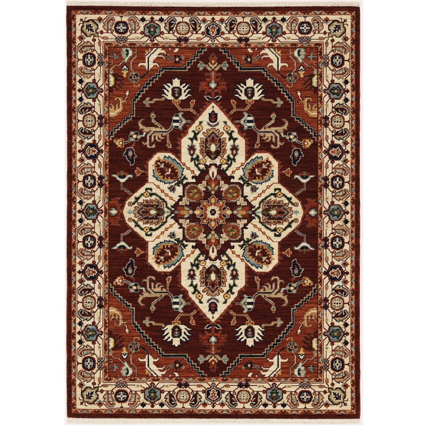 Oriental Weavers Lilihan  Red Ivory Traditional