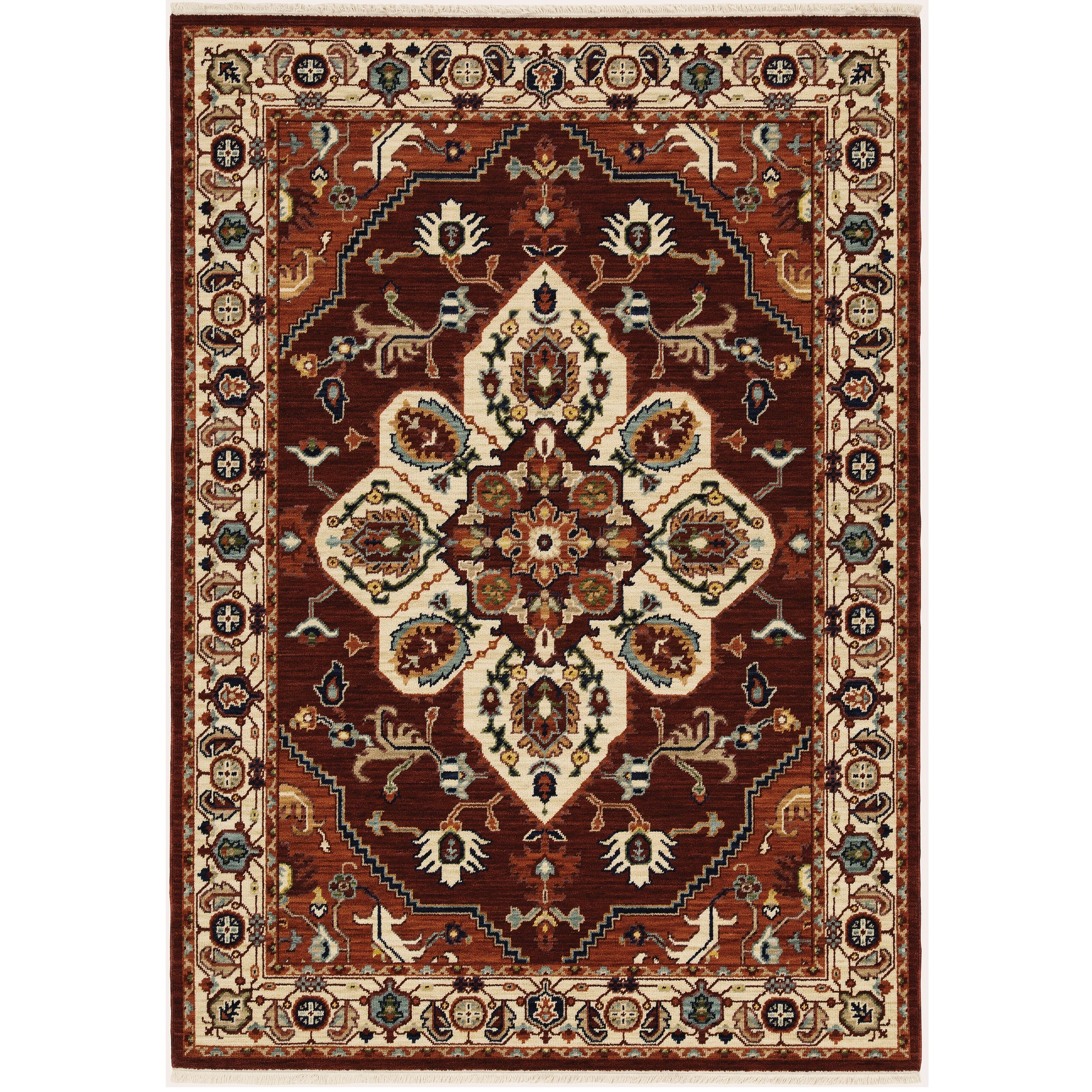 Oriental Weavers Lilihan  Red Ivory Traditional