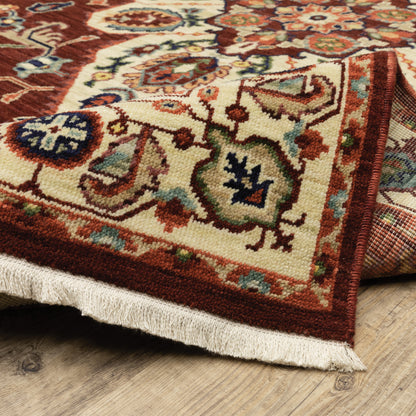 Oriental Weavers Lilihan  Red Ivory Traditional