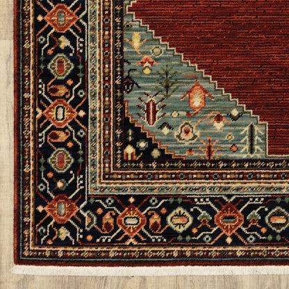 Oriental Weavers Lilihan  Red Blue Traditional