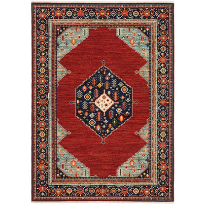 Oriental Weavers Lilihan  Red Blue Traditional