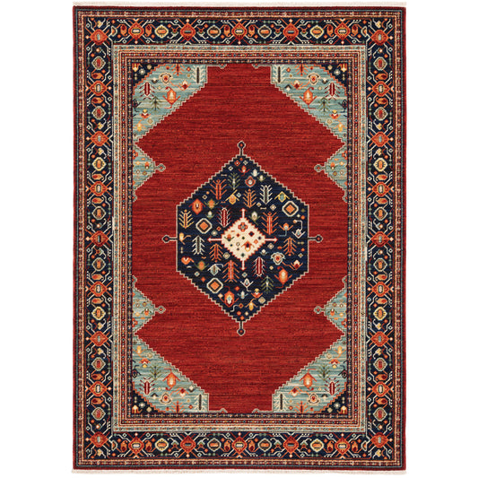 Oriental Weavers Lilihan  Red Blue Traditional