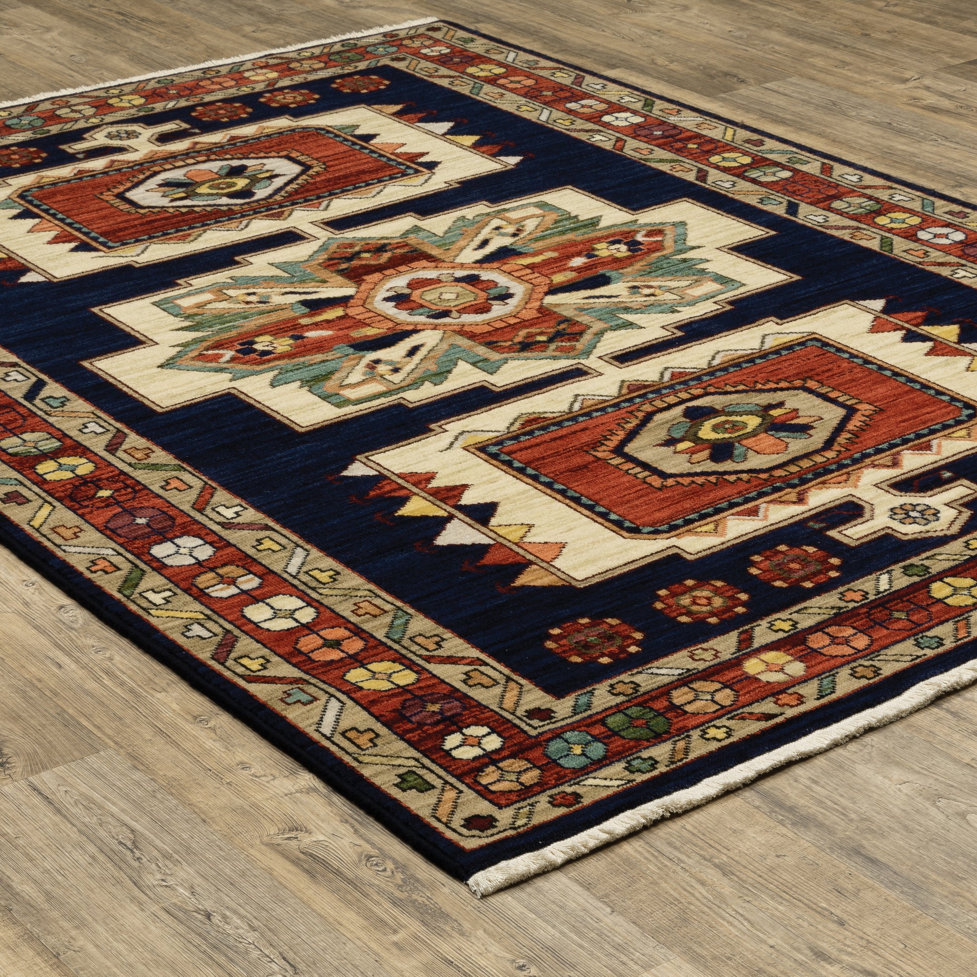 Oriental Weavers Lilihan  Blue Red Traditional