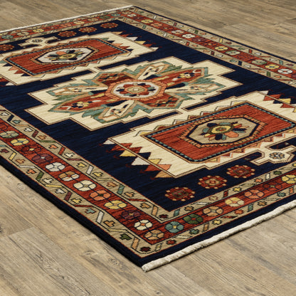Oriental Weavers Lilihan  Blue Red Traditional