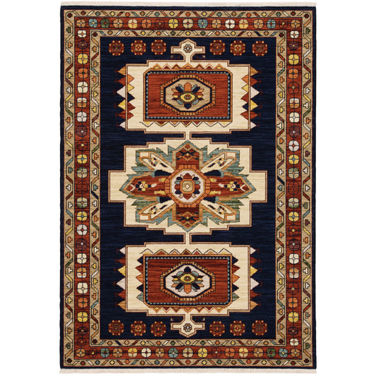 Oriental Weavers Lilihan  Blue Red Traditional