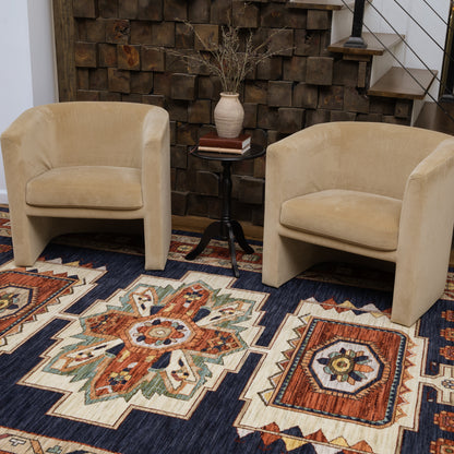 Oriental Weavers Lilihan  Blue Red Traditional