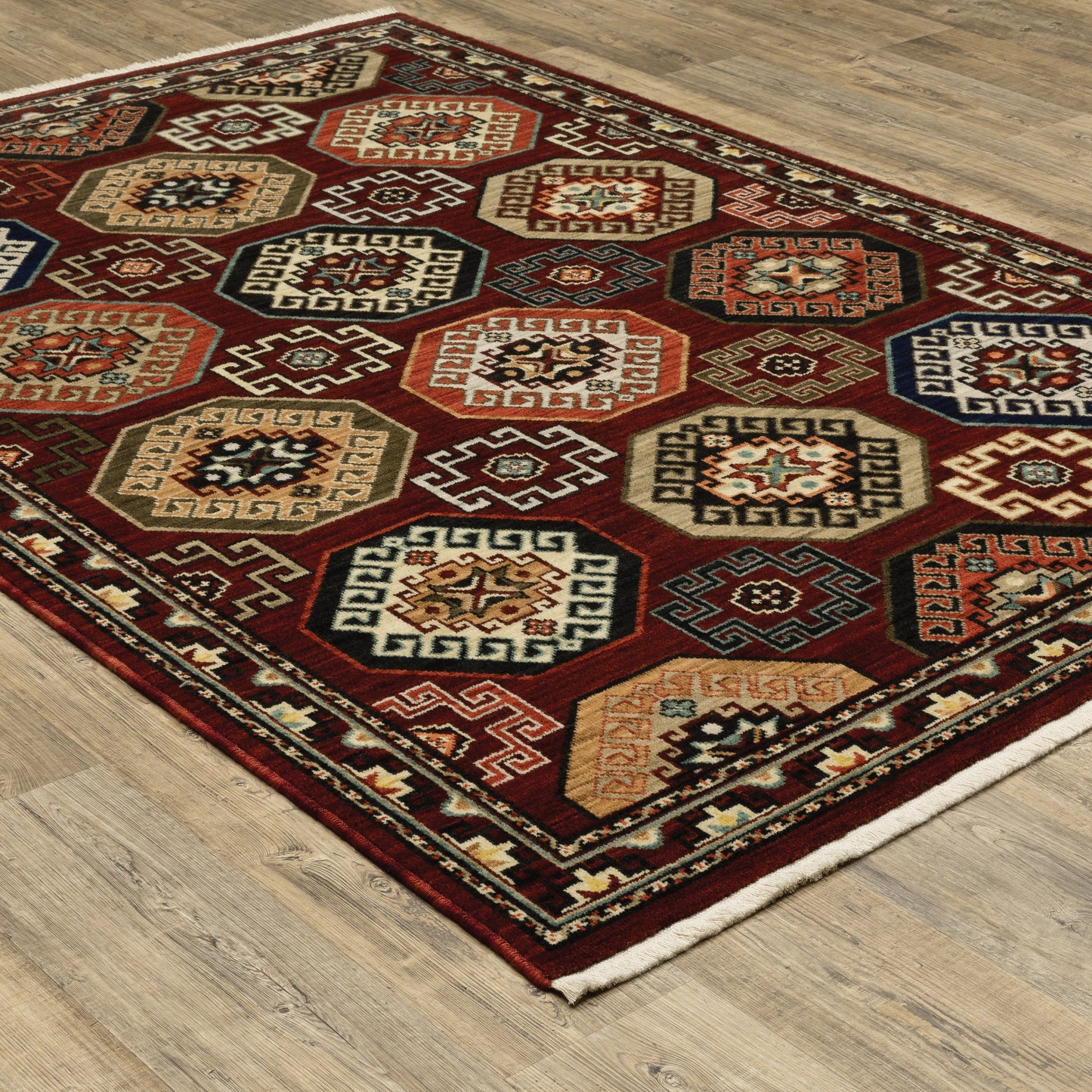 Oriental Weavers Lilihan  Red Blue Traditional