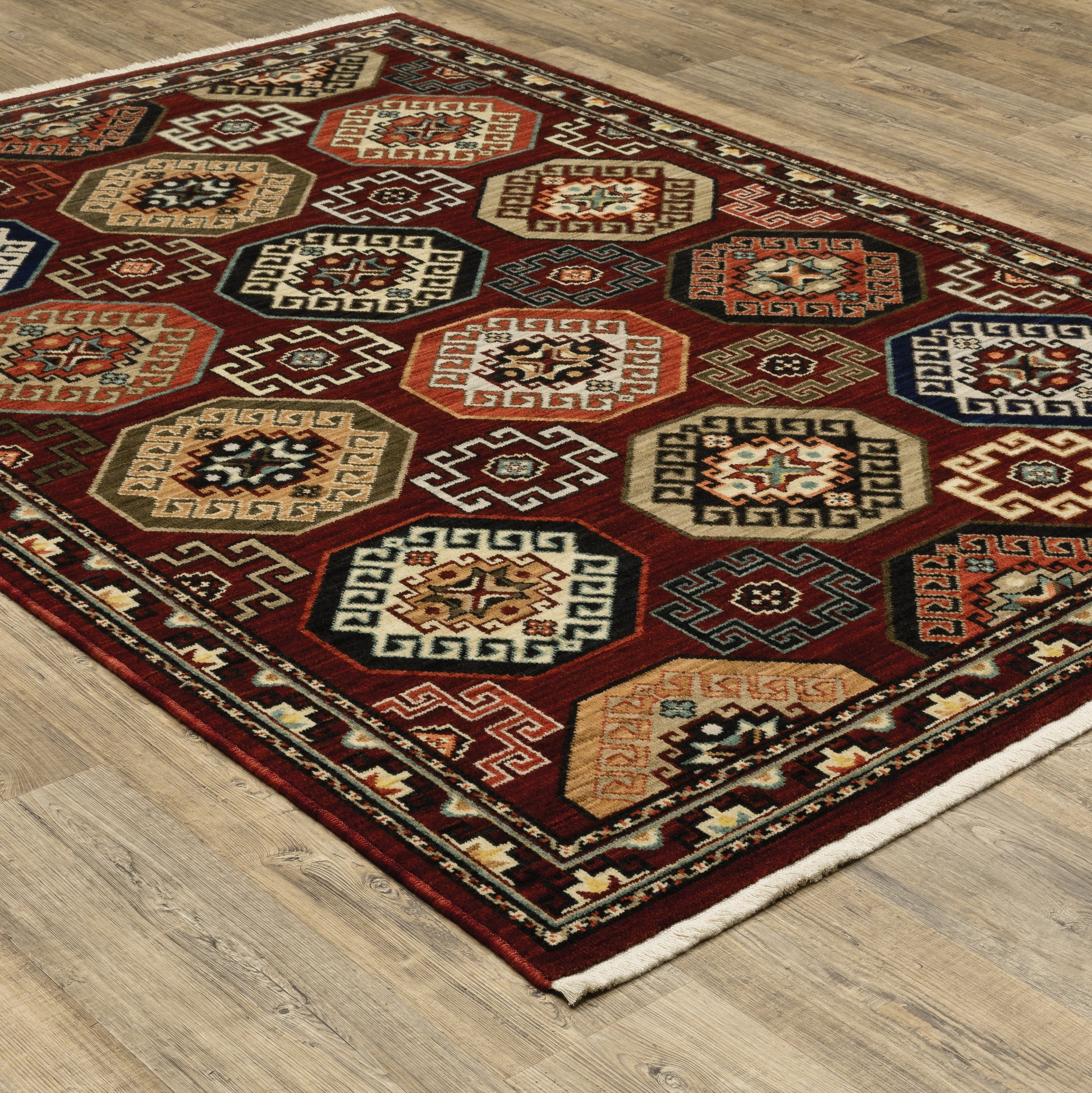 Oriental Weavers Lilihan  Red Blue Traditional