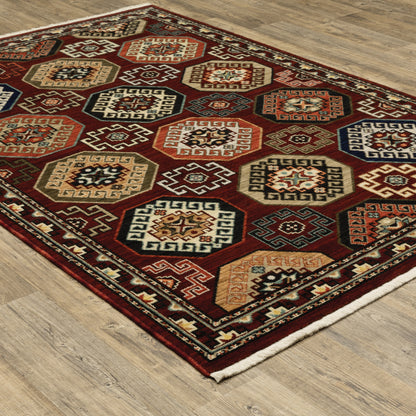 Oriental Weavers Lilihan  Red Blue Traditional