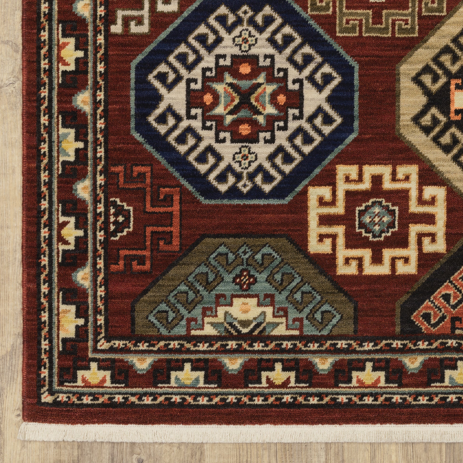 Oriental Weavers Lilihan  Red Blue Traditional