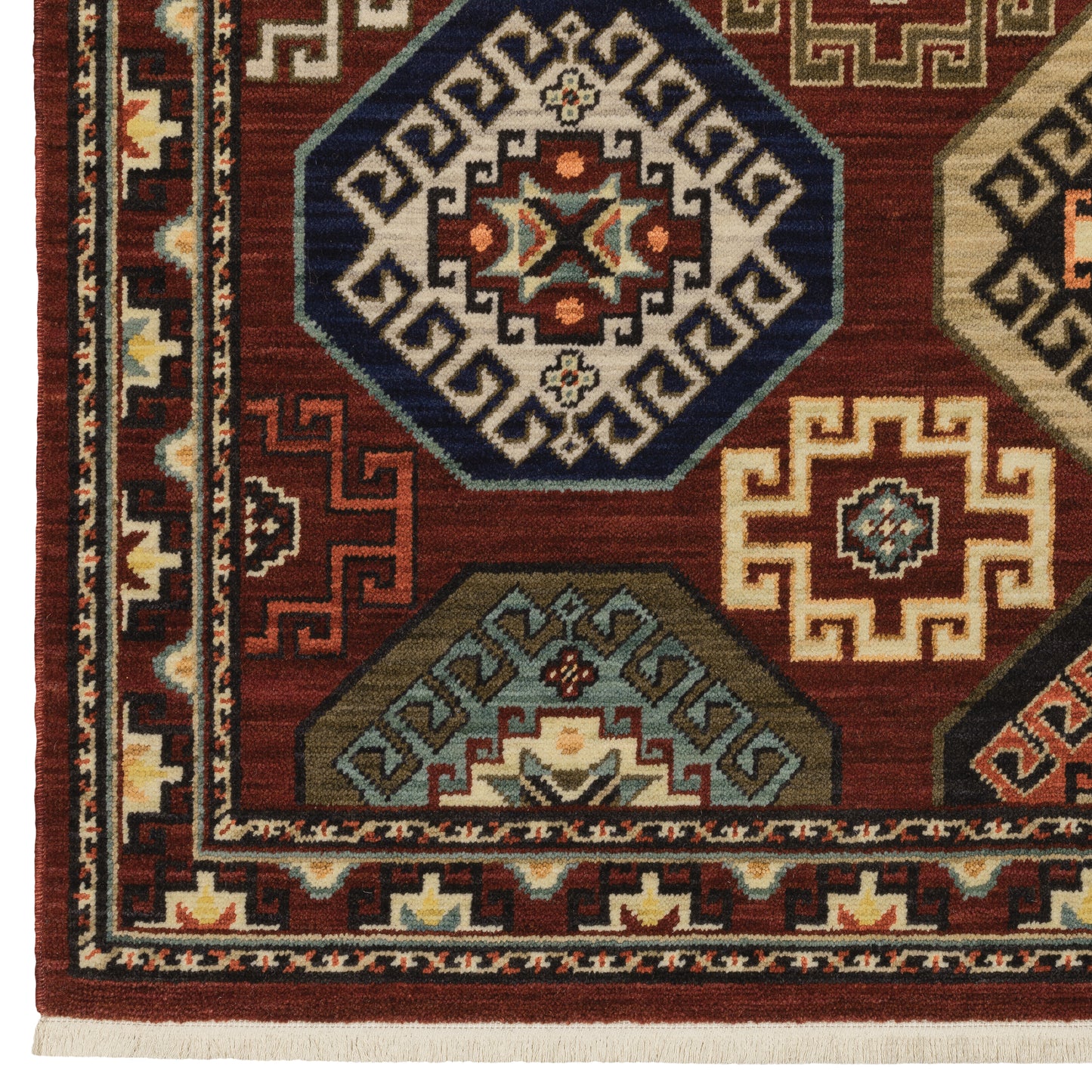 Oriental Weavers Lilihan  Red Blue Traditional