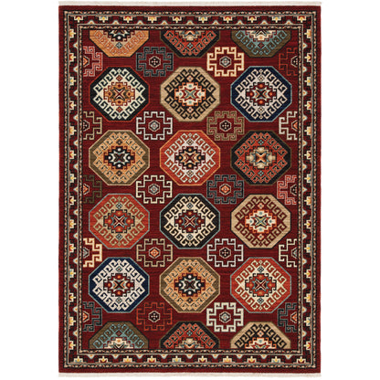 Oriental Weavers Lilihan  Red Blue Traditional