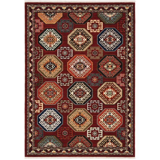 Oriental Weavers Lilihan  Red Blue Traditional