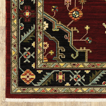 Oriental Weavers Lilihan  Red Black Traditional