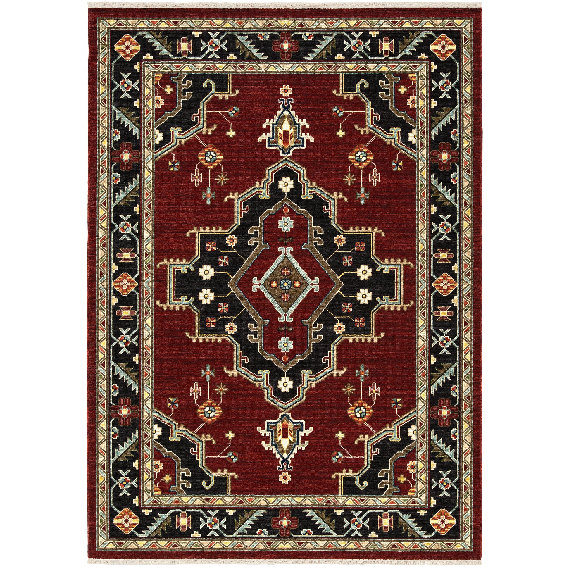Oriental Weavers Lilihan  Red Black Traditional