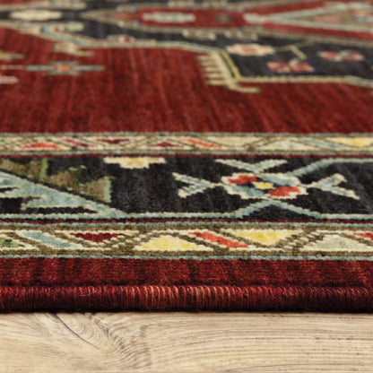 Oriental Weavers Lilihan  Red Black Traditional