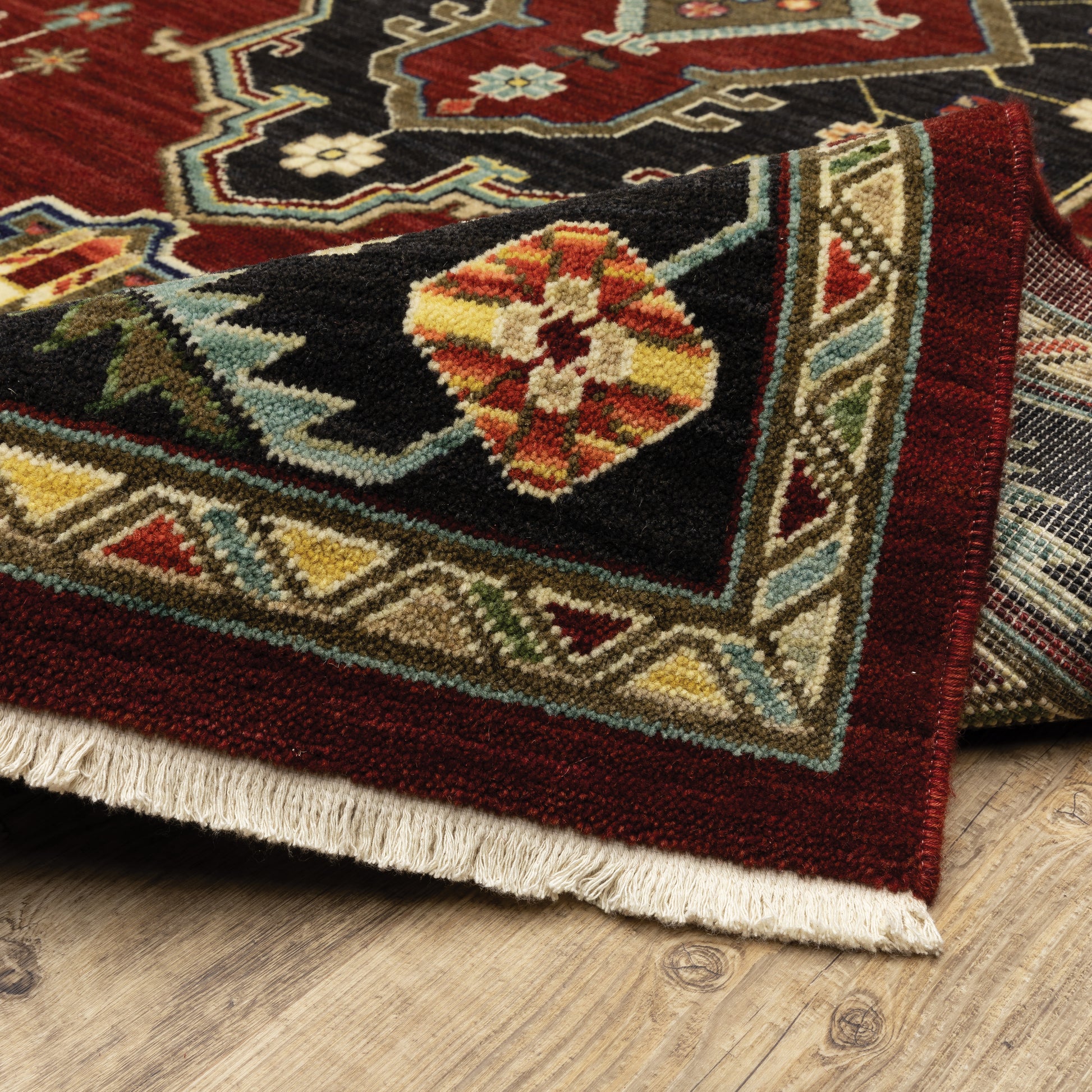 Oriental Weavers Lilihan  Red Black Traditional