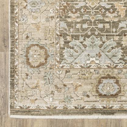 Oriental Weavers Lola LLA03 Gold Pale Blue Traditional Machine Woven Rug
