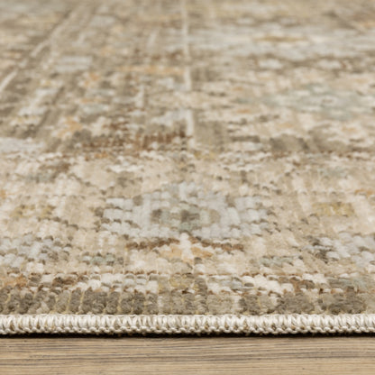 Oriental Weavers Lola LLA03 Gold Pale Blue Traditional Machine Woven Rug