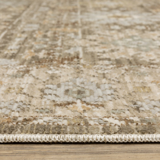 Oriental Weavers Lola LLA03 Gold Pale Blue Traditional Machine Woven Rug