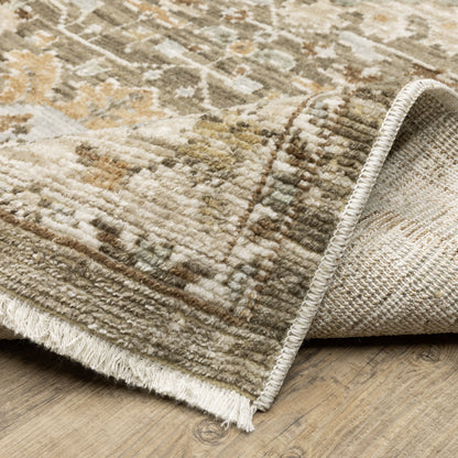 Oriental Weavers Lola LLA03 Gold Pale Blue Traditional Machine Woven Rug