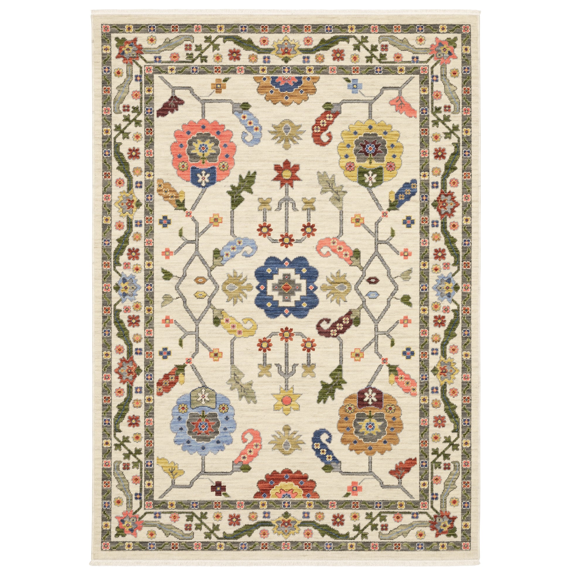 Oriental Weavers Lucca  Ivory Multi Traditional