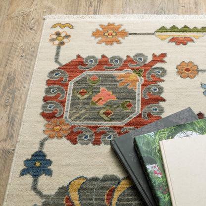 Oriental Weavers Lucca  Ivory Multi Traditional