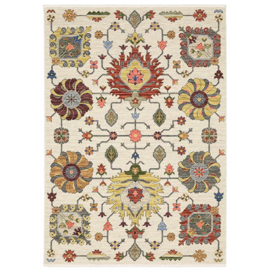 Oriental Weavers Lucca  Ivory Multi Traditional