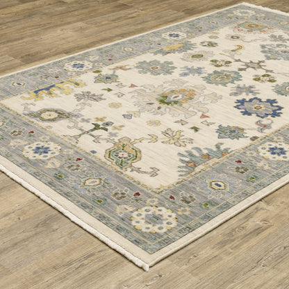 Oriental Weavers Lucca  Ivory Blue Traditional