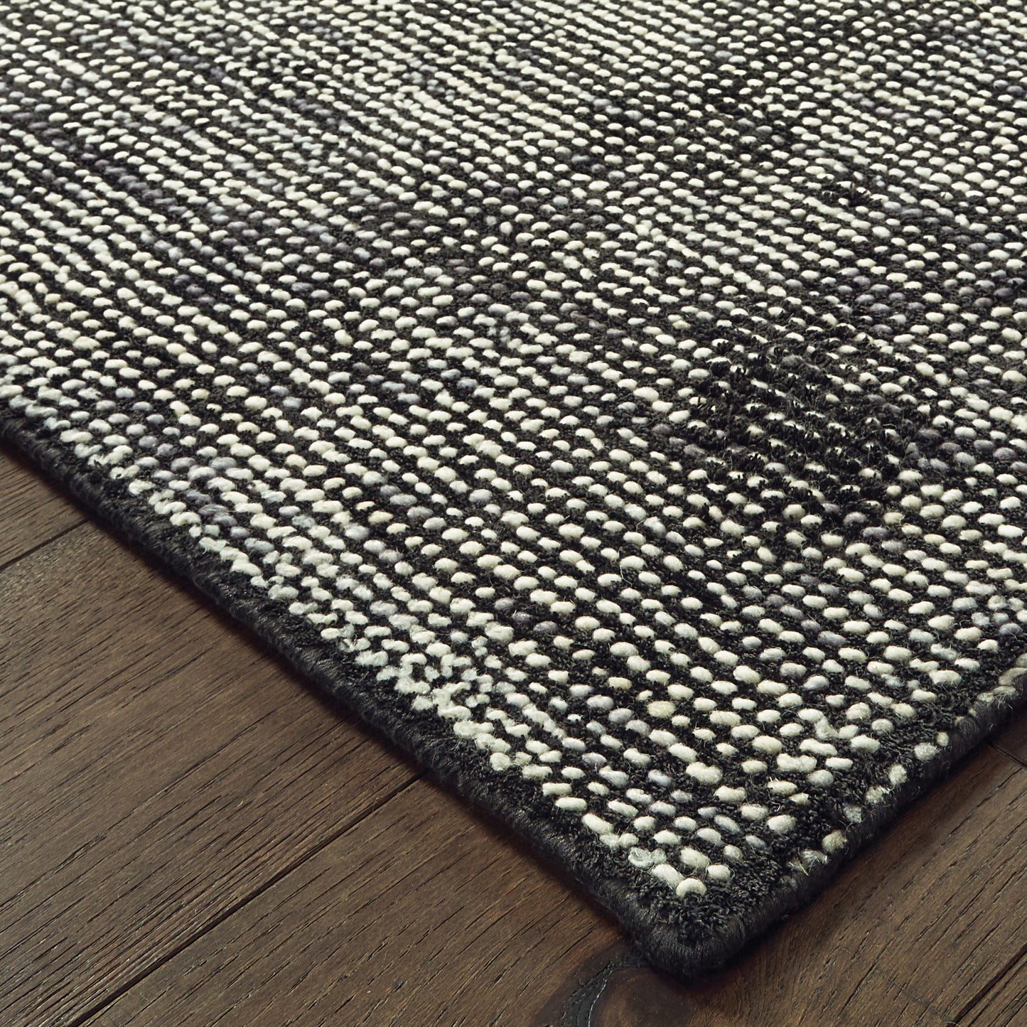 Oriental Weavers Lucent  Charcoal Black Modern & Contemporary