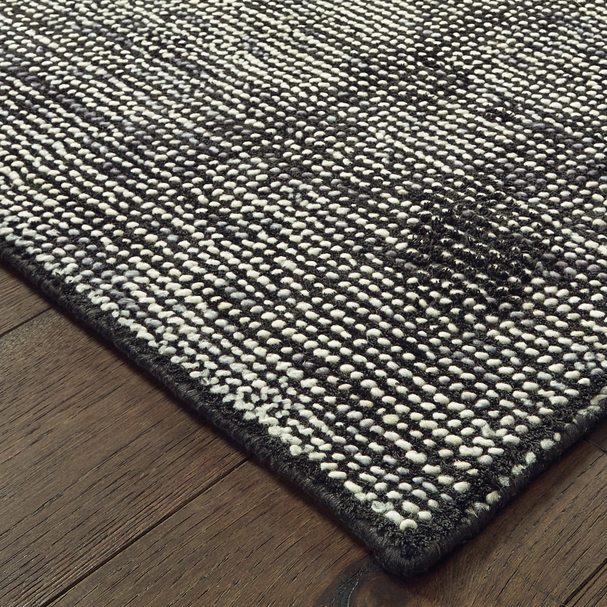 Oriental Weavers Lucent  Charcoal Black Modern & Contemporary