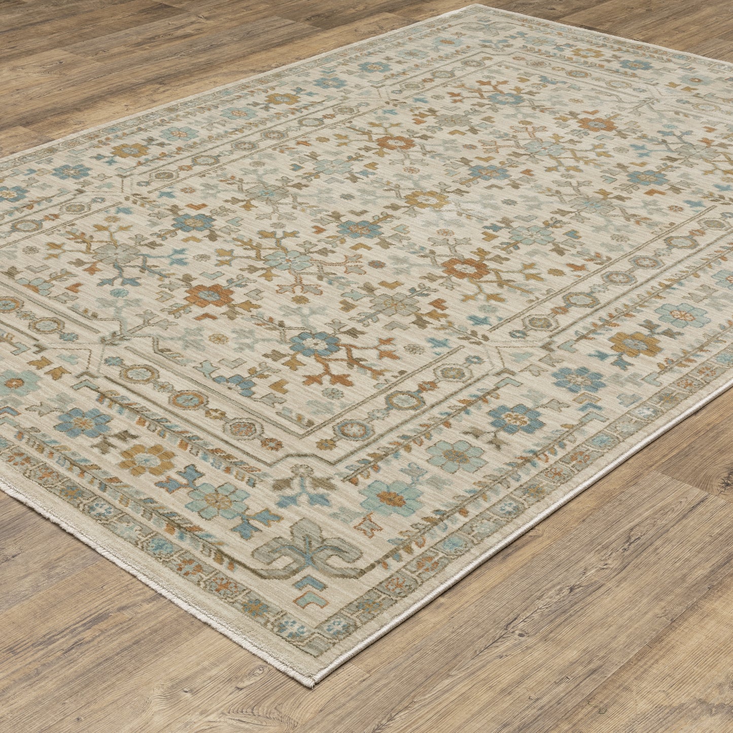 Oriental Weavers Maeve  Ivory Teal Traditional