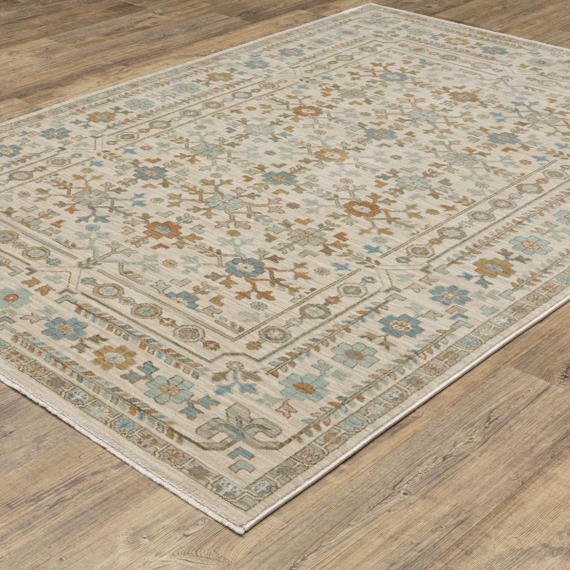 Oriental Weavers Maeve  Ivory Teal Traditional