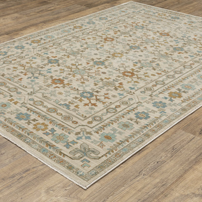 Oriental Weavers Maeve  Ivory Teal Traditional