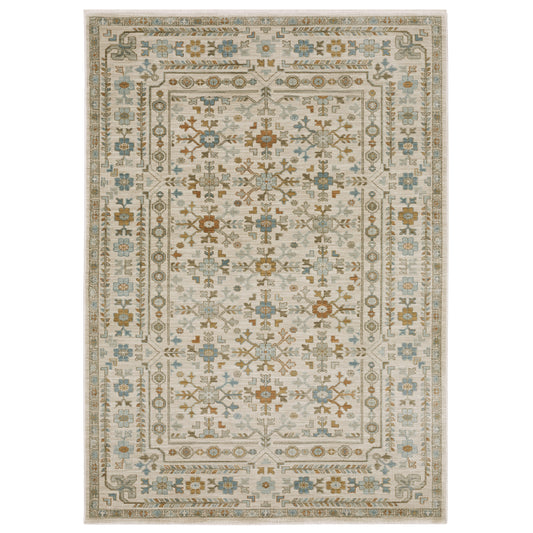 Oriental Weavers Maeve  Ivory Teal Traditional