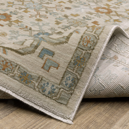 Oriental Weavers Maeve  Ivory Teal Traditional