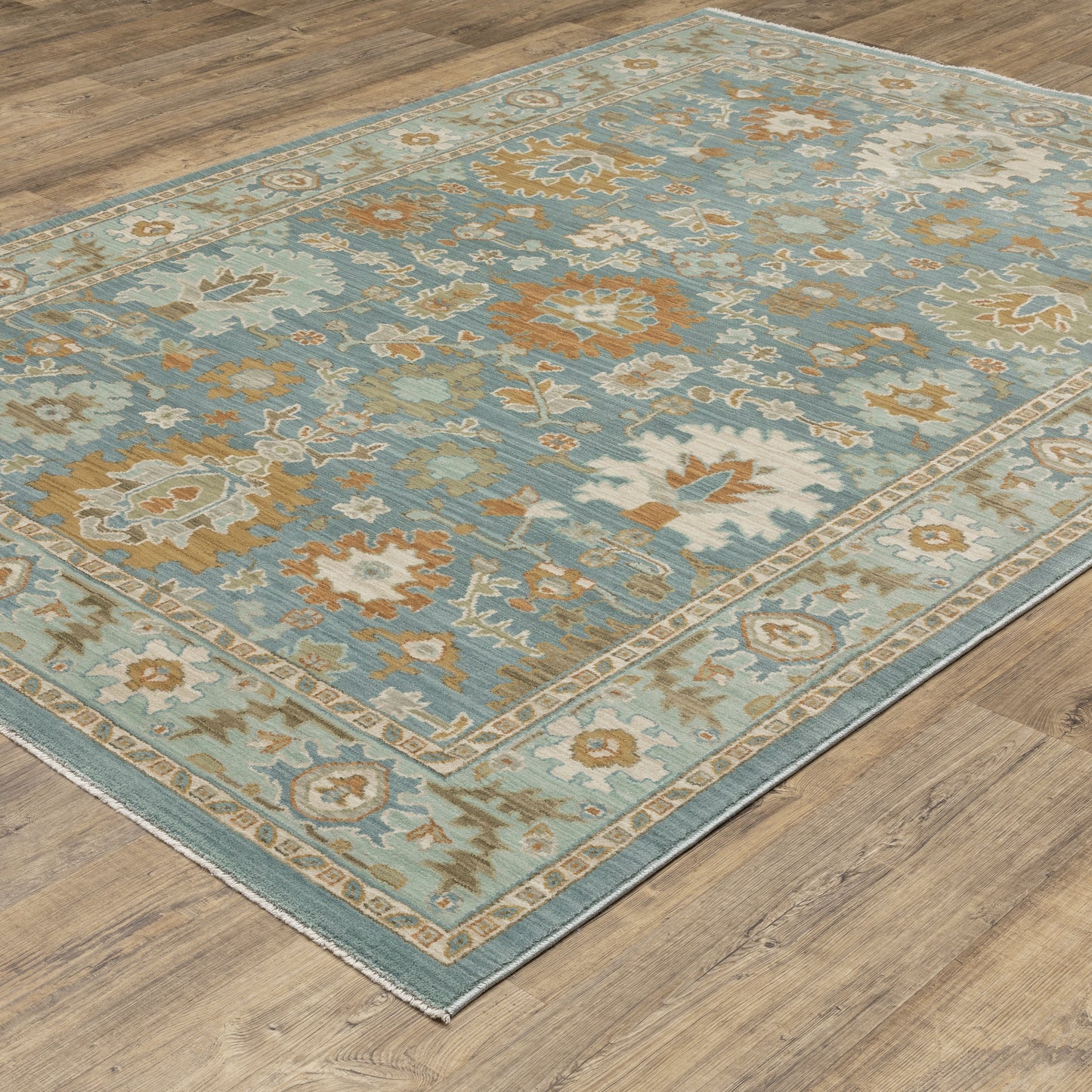 Oriental Weavers Maeve  Teal Rust Traditional
