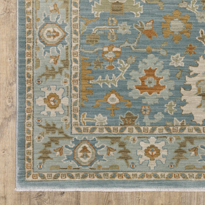 Oriental Weavers Maeve  Teal Rust Traditional