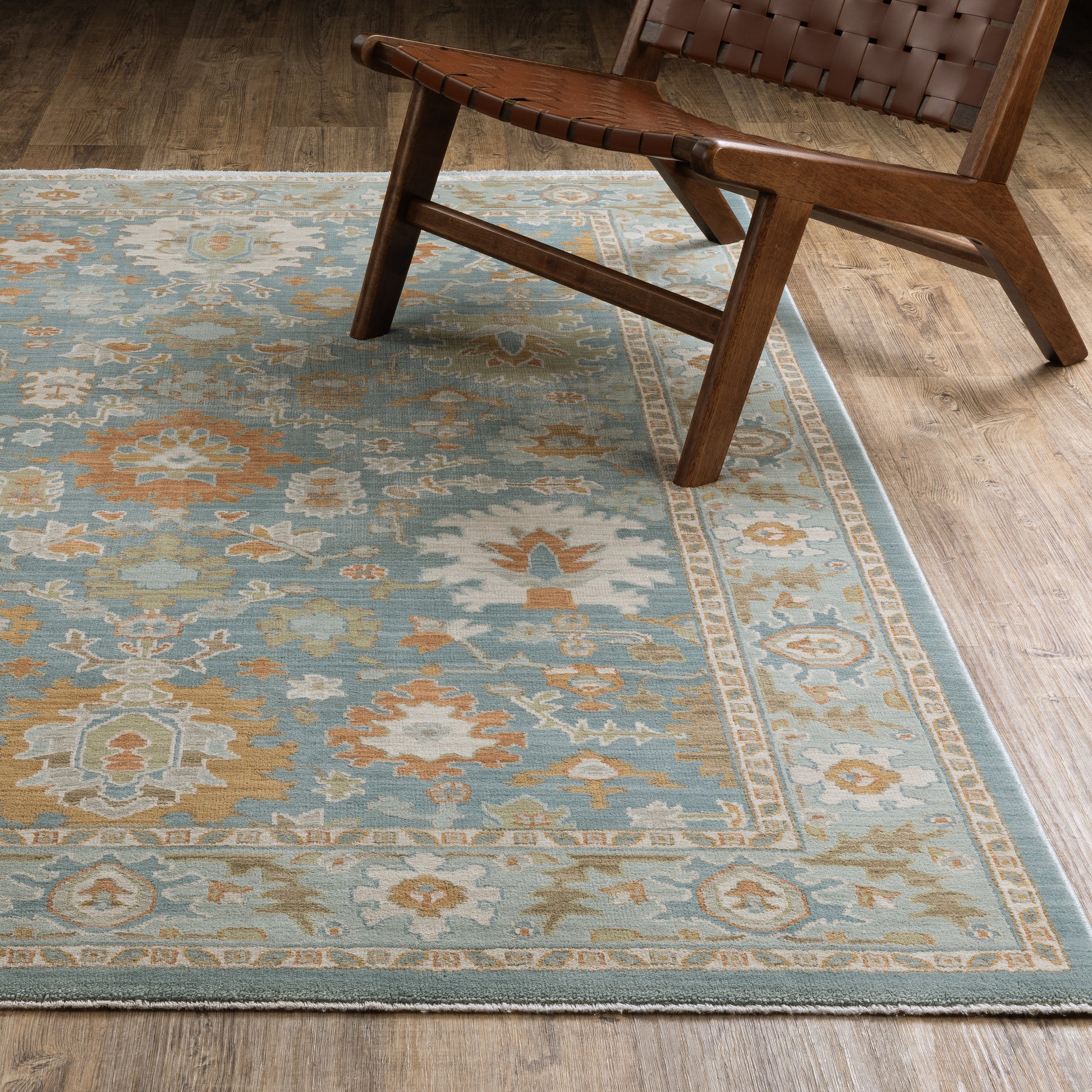 Oriental Weavers Maeve  Teal Rust Traditional