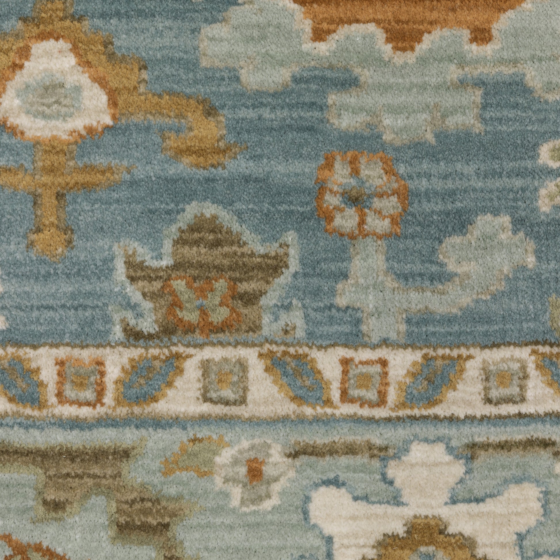 Oriental Weavers Maeve  Teal Rust Traditional