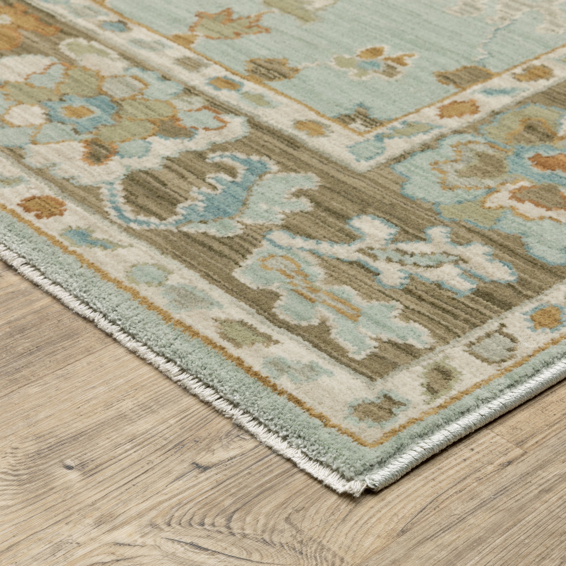 Oriental Weavers Maeve  Teal Rust Traditional