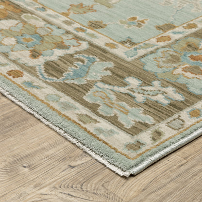 Oriental Weavers Maeve  Teal Rust Traditional