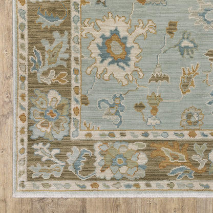 Oriental Weavers Maeve  Teal Rust Traditional