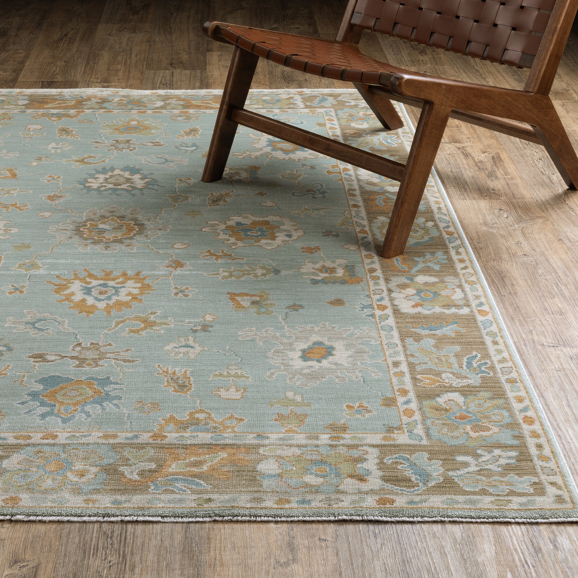 Oriental Weavers Maeve  Teal Rust Traditional